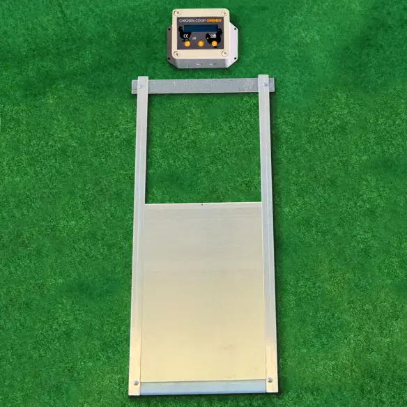 Automatische Hühnerklappe mit Dämmerungssensor