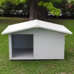 Isolierte Hundehütte für große Hunde mit Veranda 2