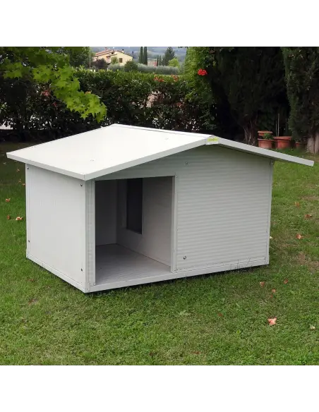 Isolierte Hundehütte für große Hunde mit Veranda