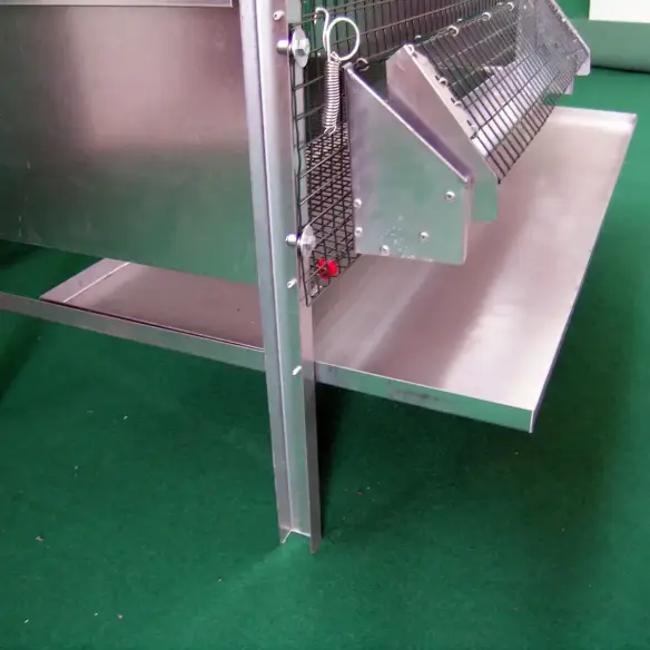 Detailansicht des Wachtelstalls