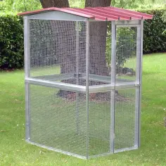 Vogelvoliere für draußen Modell Modular für Papageien, Hühner und Fasanen