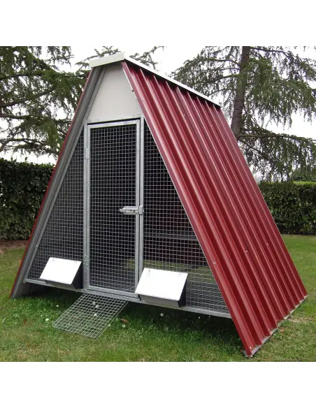 Begehbarer Hühnerstall für 12-20 Hühner mit erhöhtem Boden | Ferranti