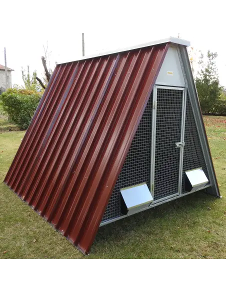 Begehbarer Hühnerstall für 12-20 Hühner mit erhöhtem Boden | Ferranti