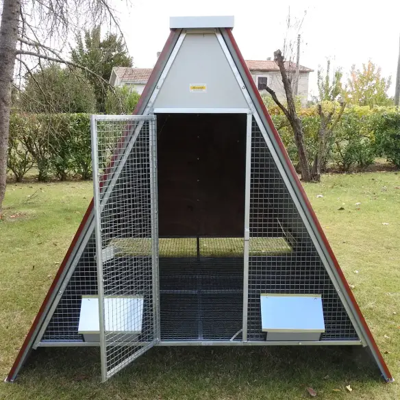 Begehbarer Hühnerstall für 12-20 Hühner mit erhöhtem Boden | Ferranti