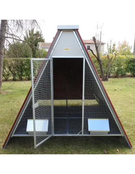 Begehbarer Hühnerstall für 12-20 Hühner mit erhöhtem Boden | Ferranti