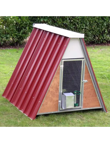 Kleiner Hühnerstall für 8 Hühner mit erhöhtem Boden und Zubehör