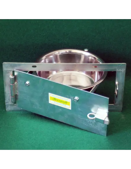 Drehbarer Hundenapf aus Edelstahl mit Kippschutzsystem