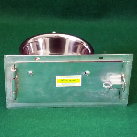 Geschlossener drehbarer Hundenapf aus Edelstahl