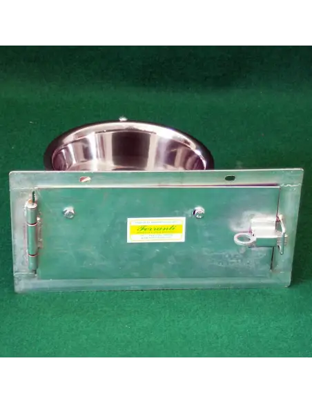 Geschlossener drehbarer Hundenapf aus Edelstahl