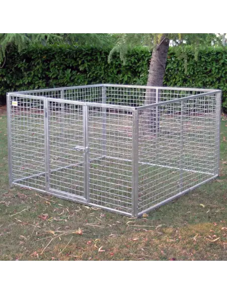 Komplettes Zaunsystem, 100 cm hoch, personalisierbar und robust