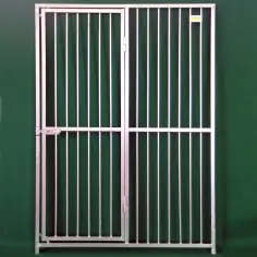 Türelement 120 × 170 cm (H) aus verzinkten Rohrstäben für Hundegehege