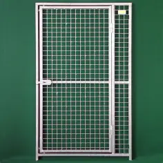 Türelement 120 × 170 cm (H) aus verzinktem Gitter für Hundegehege 2