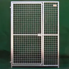 Türelement 120 × 170 cm (H) aus verzinktem Gitter für Hundegehege