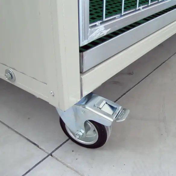 Räder für den leichten Transport des Tierkäfigs für Hunde und Katzen