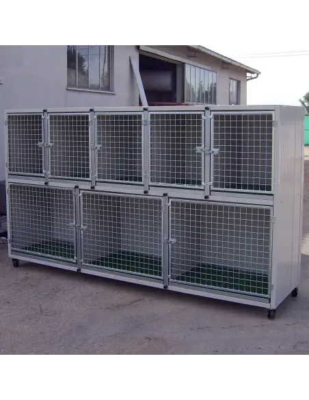 Komplette Tierkäfiganlage für Tierarztpraxis, modular