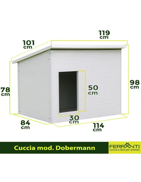 Isolierte Hundehütte outdoor xxl für große Hunde | Ferranti Isolierte Hundehütte outdoor xxl für große Hunde | Ferranti