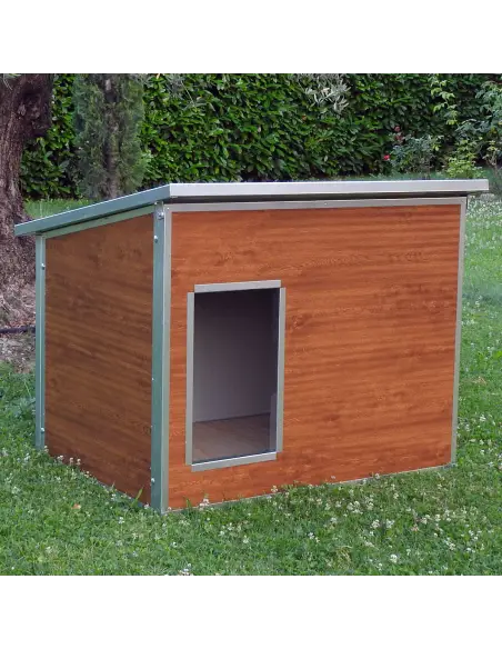 Hundehütte XXL in Holzoptik für große Hunde