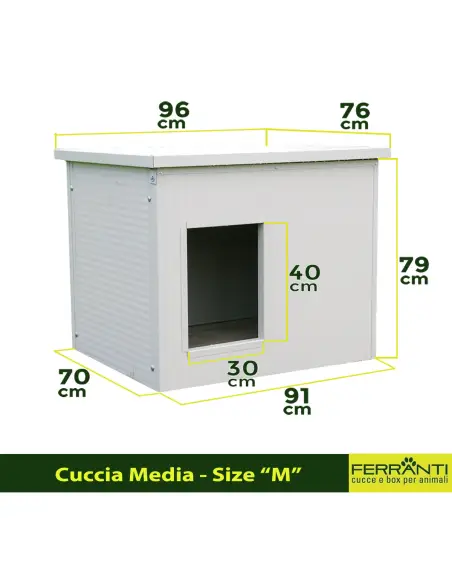 Hundehütte outdoor isoliert für mittelgroße Hunde