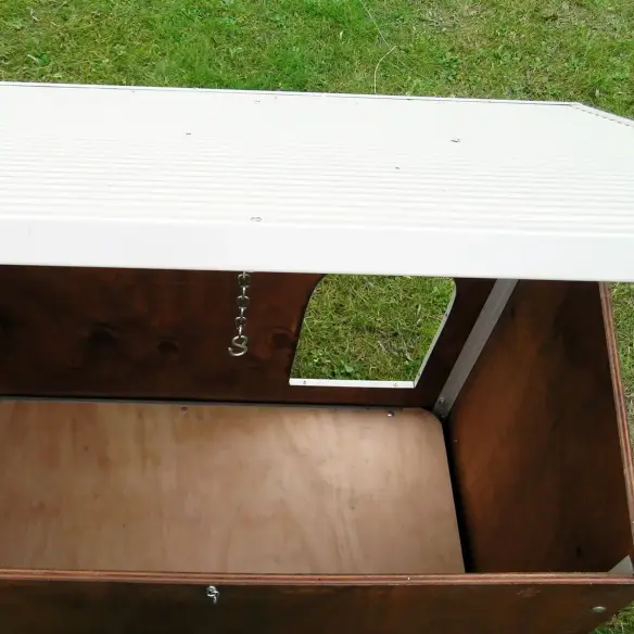 Innenraum der Holzhütte Modell Collie