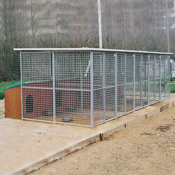 Serie von Hundezwingern Eco mit Hundehütte Collie