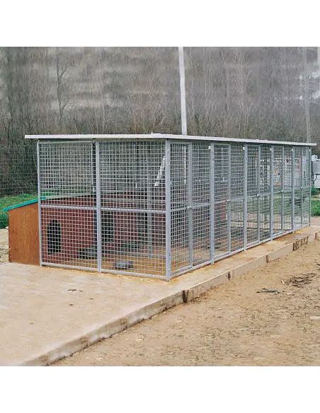 Serie von Hundezwingern Eco mit Hundehütte Collie