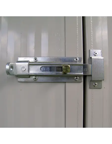 Tür mit Vorhängeschloss-Halter am Hundezwinger Modell Modular Tür mit Vorhängeschloss-Halter am Hundezwinger Modell Modular