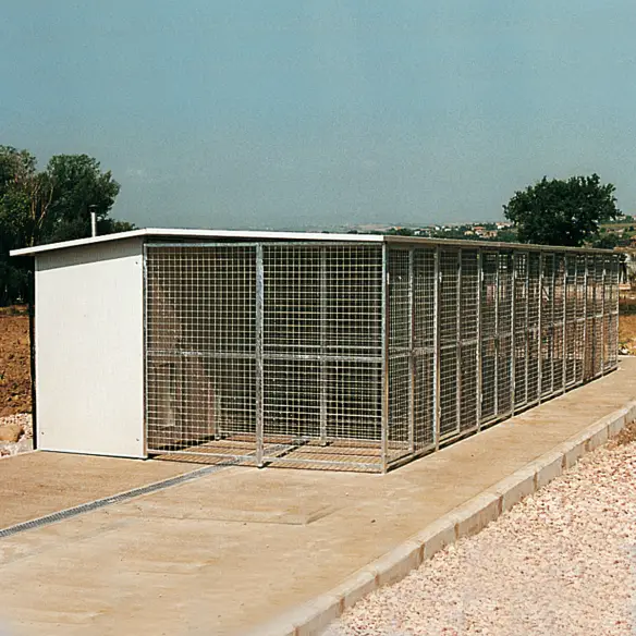 Serie von Hundezwingern Modell Modular