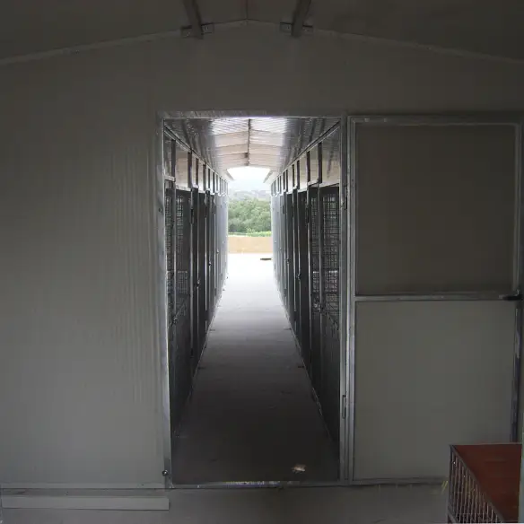 Serie von Hundezwingern Modell Modular