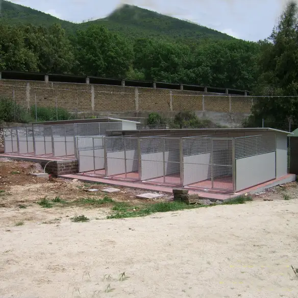 Serie von Hundezwingern Modell Modular