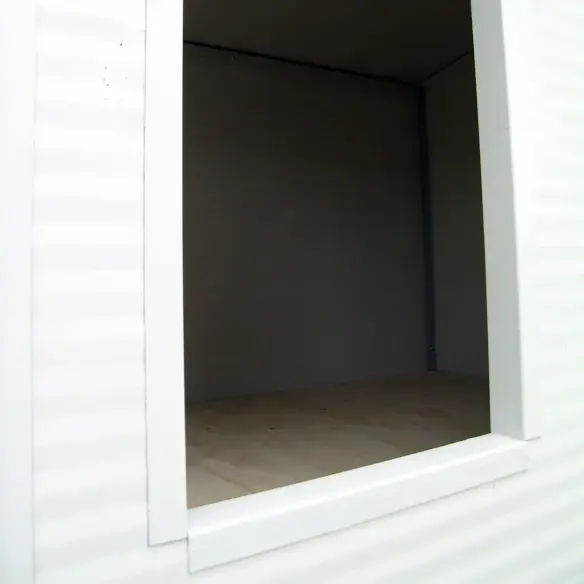 Isolierte Hundehütte Outdoor für kleine Hunde in Weiß und Grau