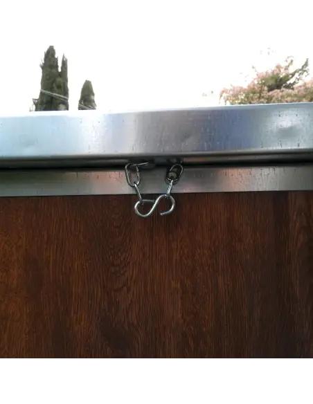 Isolierte Hundehütte Outdoor für kleine Hunde in Holzoptik