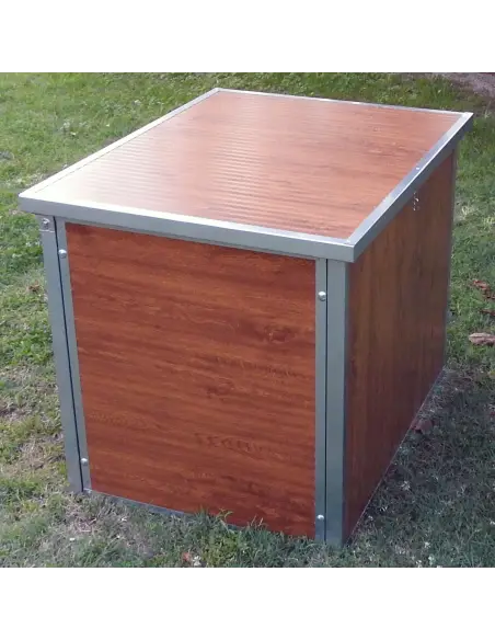 Isolierte Hundehütte Outdoor für kleine Hunde in Holzoptik