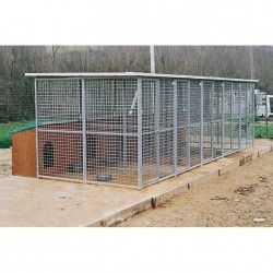 Hundezwinger für draußen Mod. Eco + Hundehütte Collie