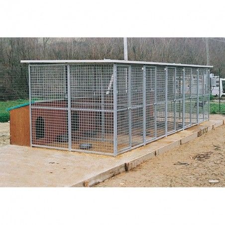 Hundezwinger outdoor Eco für draußen mit Hundehütte Collie | Ferranti