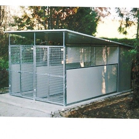 Hundezwinger outdoor für draußen mit Hundehütte Great Dane | Ferranti