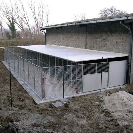 Hundezwinger outdoor für draußen mit Hundehütte Great Dane | Ferranti