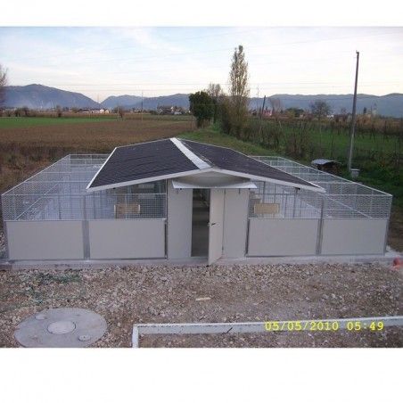 Hundezwinger outdoor für draußen mit Hundehütte Great Dane | Ferranti