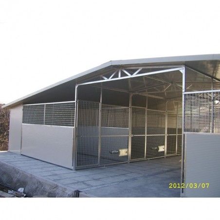 Hundezwinger outdoor für draußen mit Hundehütte Great Dane | Ferranti