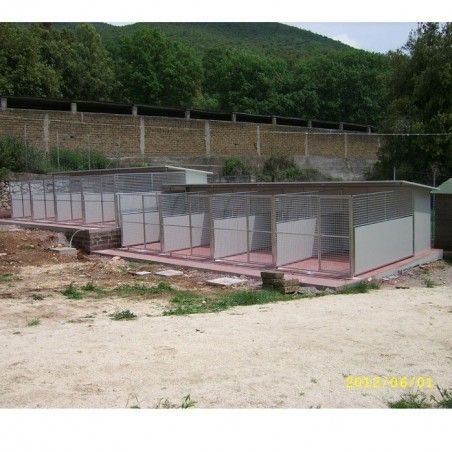 Hundezwinger outdoor für draußen mit Hundehütte Great Dane | Ferranti