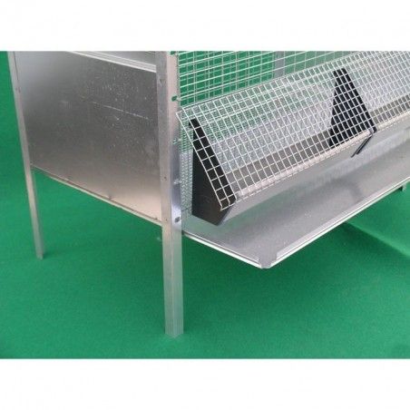 Kükenstall aus verzinktem Gitter für Küken | Ferranti