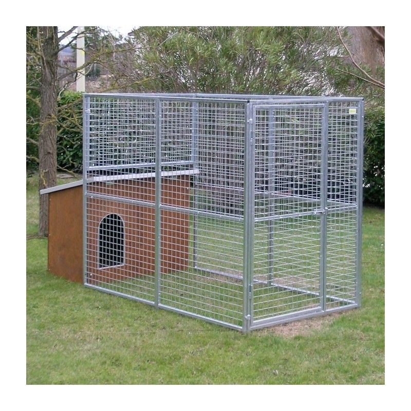 Hundezwinger Mod. Eco + Hundehütte Collie