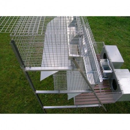 Hasenstall 2 Abteilen Zuchtkaninchen und 8 Mastkaninchen | Ferranti