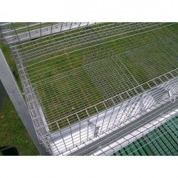 Kaninchenstall für 3 Zuchttiere und 12 Masttiere
