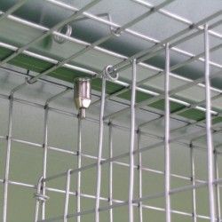 Kaninchenstall für 3 Zuchttiere und 12 Masttiere