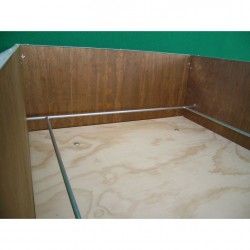 Wurfkiste aus Holz für Hunde