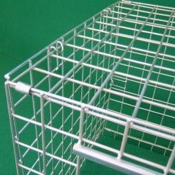 Transportbox aus Drahtgitter für Hunde
