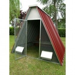 Hühnerstall für 10 Hühner mod. Bodenlos