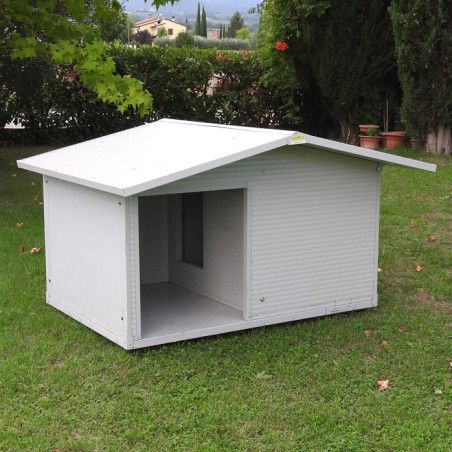 Isolierte Outdoor Hundehütte für große Hunde Mod. Veranda