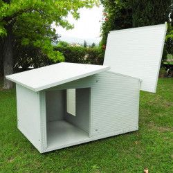 Isolierte Outdoor Hundehütte für große Hunde Mod. Veranda