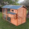 Hühnerstall für 10 Hühner aus Holz